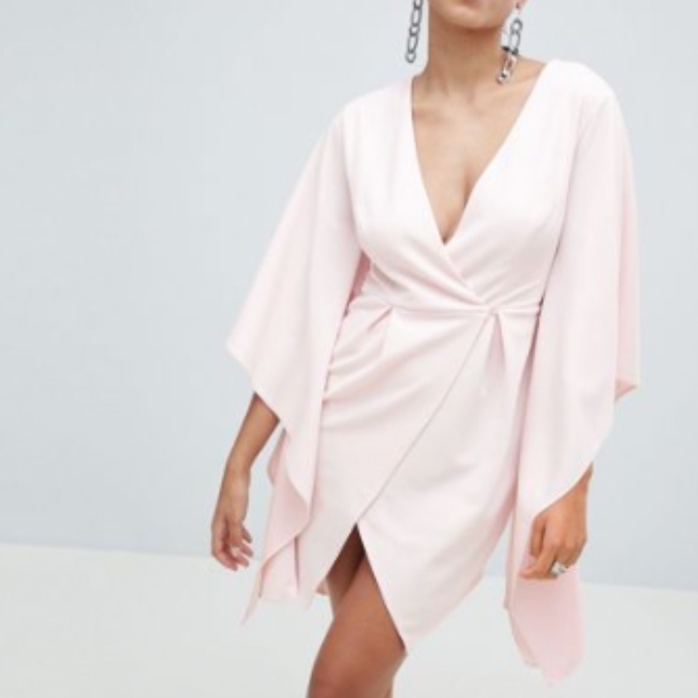 Kimono sleeve mini dress